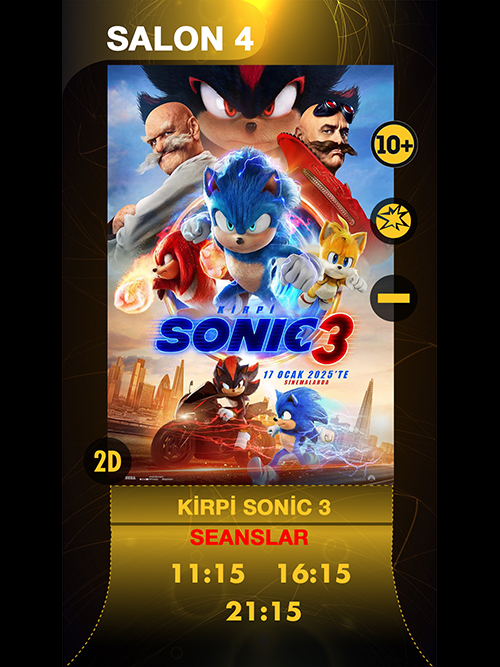 Sinema - Kirpi Sonic 3